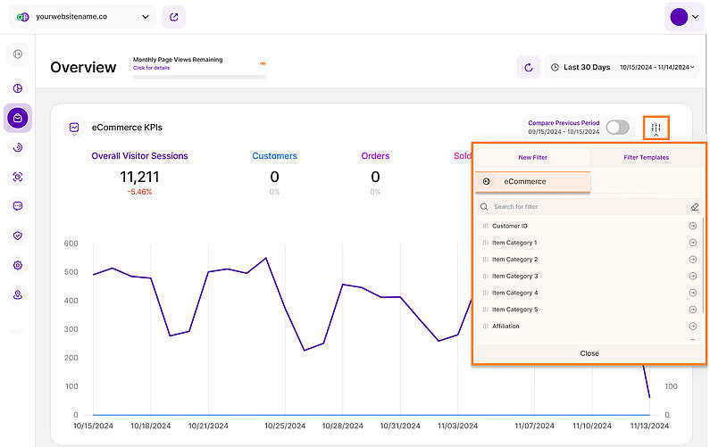 Enhance Your Analysis Using eCommerce Filter